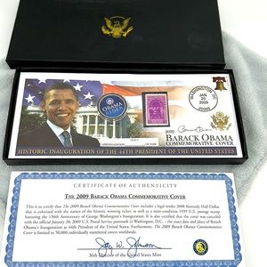 Barack Obama Commemorative Limited Edition Cover Coin & Stamp